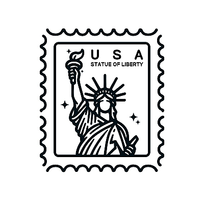 건축 일러스트 사람없음 세계 검은색 뉴욕 자유의여신상 석상 랜드마크 국내일러스트 AI파일 컬러 미국 세계문화유산 파일형식 벡터