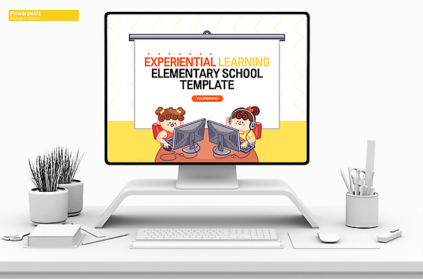 템플릿 여자 초등학생 어린이 학교 수업 앉기 소녀 상반신 두명 노란색 모니터 헤드셋 키보드 마우스 PPT 프레젠테이션 문서템플릿 소녀만 애니형PPT 9P 이미지템플릿 학생 교육 컬러 음향기기 모션 사람 컴퓨터 컴퓨터용품 헤드폰 여자만 어린이만 파일형식