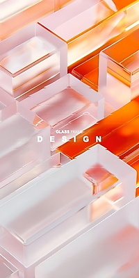 PSD 편집이미지 디자인 유리 추상 프레임 사람없음 주황색 투명 디지털합성 모던 편집소스 이미지편집 컬러 무늬 재질 파일형식