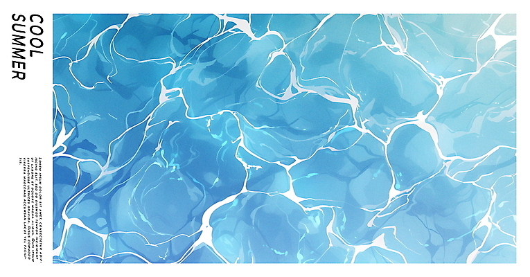 PSD 편집이미지 물결 백그라운드 수영장 사람없음 파란색 여름휴가 맑음 수면 시원함 상쾌 이미지편집 감정 컬러 날씨 휴가 물 파일형식 여름_계절