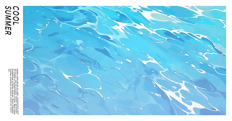 PSD 편집이미지 물결 백그라운드 수영장 사람없음 파란색 여름휴가 맑음 수면 시원함 상쾌 이미지편집 감정 컬러 날씨 휴가 물 파일형식 여름_계절