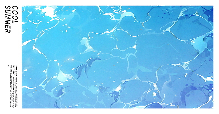 PSD 편집이미지 물결 백그라운드 수영장 사람없음 파란색 여름휴가 맑음 수면 시원함 상쾌 이미지편집 감정 컬러 날씨 휴가 물 파일형식 여름_계절