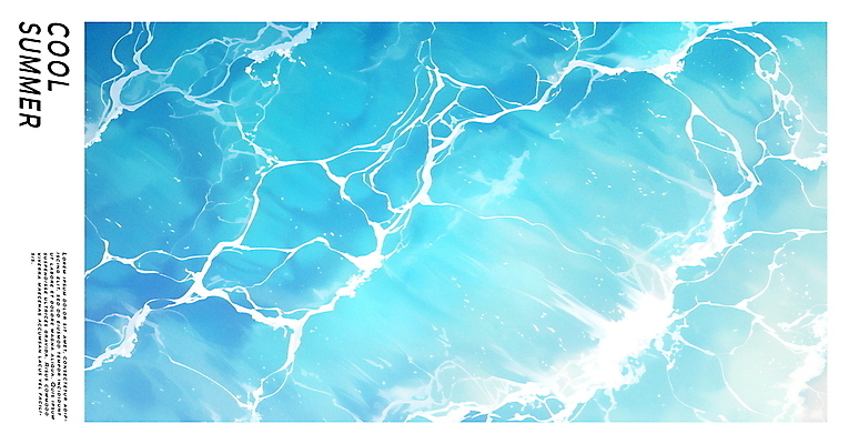 PSD 편집이미지 물결 백그라운드 수영장 사람없음 파란색 여름휴가 맑음 수면 시원함 상쾌 이미지편집 감정 컬러 날씨 휴가 물 파일형식 여름_계절