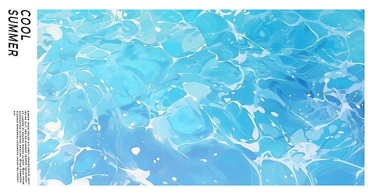 PSD 편집이미지 물결 백그라운드 수영장 사람없음 파란색 여름휴가 맑음 수면 시원함 상쾌 이미지편집 감정 컬러 날씨 휴가 물 파일형식 여름_계절