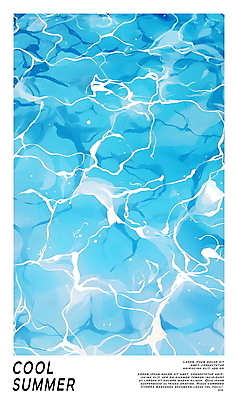 PSD 편집이미지 물결 백그라운드 수영장 사람없음 파란색 여름휴가 맑음 수면 시원함 상쾌 이미지편집 감정 컬러 날씨 휴가 물 파일형식 여름_계절