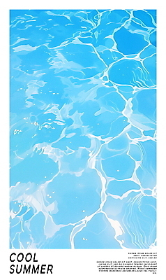 PSD 편집이미지 물결 백그라운드 수영장 사람없음 파란색 여름휴가 맑음 수면 시원함 상쾌 이미지편집 감정 컬러 날씨 휴가 물 파일형식 여름_계절