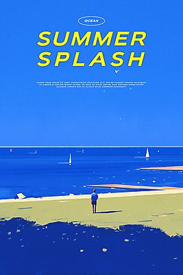 전신 PSD 디자인 남자 포스터 바다 여행 요트 일러스트 하늘 휴식 그림자 한명 초원 성인 타이포그라피 해변 파란색 여름휴가 자유 성인남자한명만 국내일러스트 문자 1 컬러 컨셉 배_교통 휴가 사람 남자한명만 성인남자만 파일형식 여름_계절