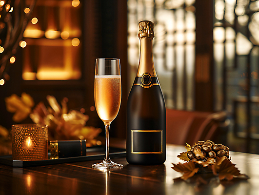 JPG 편집이미지 의자 초 식탁 사람없음 파티 분위기 샴페인 음주 오브젝트 샴페인잔 보케 한병 편집실사 AI포토 AI콘텐츠 1 가구 컨셉 술잔 탁자 주류 이벤트 CG 병_담는 파일형식