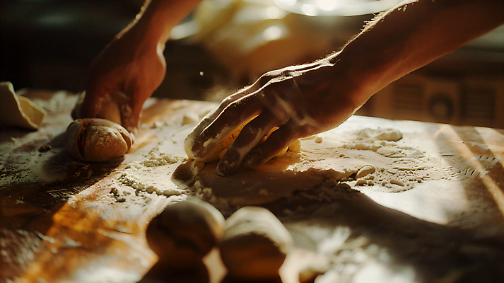 JPG 편집이미지 손 빵 그림자 신체부위 빵집 반죽 밀가루 제빵 제빵사 편집실사 AI인물포토 AI콘텐츠 직업 음식 사람 제과제빵 상점 가루 CG 파일형식 AI포토