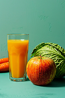 JPG 편집이미지 다이어트 잔 사람없음 건강관리 당근 사과 디지털합성 양배추 홈메이드 디톡스 해독주스 편집실사 AI포토 AI콘텐츠 식기 채소 과일 뿌리채소 건강 관리 주스 CG 만들기 파일형식