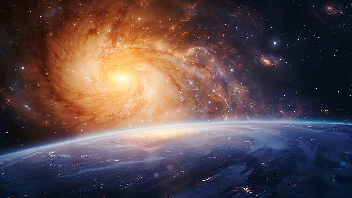 JPG 편집이미지 과학 사람없음 행성 신비 디지털합성 은하 블랙홀 편집실사 AI포토 AI콘텐츠 컨셉 우주 CG 파일형식