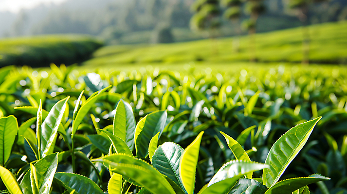 JPG 편집이미지 잎 밭 사람없음 초록색 햇빛 농사 디지털합성 녹차잎 편집실사 AI포토 AI콘텐츠 식물 컬러 농업 태양 녹차 CG 찻잎 파일형식