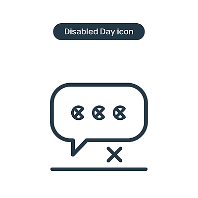 아이콘 선 말풍선 사람없음 소리 X 장애인 라인아이콘 심플 청각 장애 단순화된 장애인의날 청각장애인 2D아이콘 AI파일 알파벳 파일형식 벡터 법정기념일