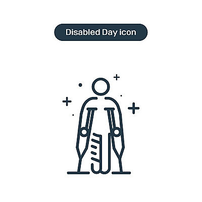 전신 아이콘 선 사람모양 사람없음 앞모습 잡기 장애인 라인아이콘 심플 목발 장애 단순화된 보조기구 의족 장애인의날 치유 2D아이콘 AI파일 모양 뷰포인트 의료기기 모션 기구 파일형식 벡터 법정기념일