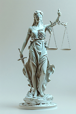 JPG 편집이미지 사람없음 디지털합성 법 재판 공평 정의 정의의여신상 제헌절 법의날 편집실사 AI포토 AI콘텐츠 국경일 CG 여신상 파일형식 법정기념일