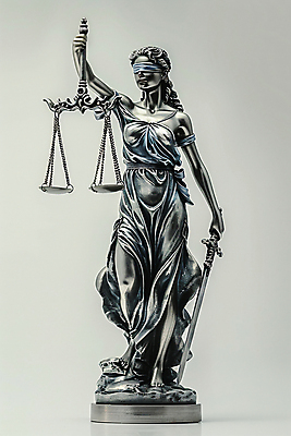 JPG 편집이미지 사람없음 범죄 변호 디지털합성 법 재판 공평 정의 정의의여신상 제헌절 법의날 편집실사 AI포토 AI콘텐츠 국경일 CG 여신상 파일형식 법정기념일