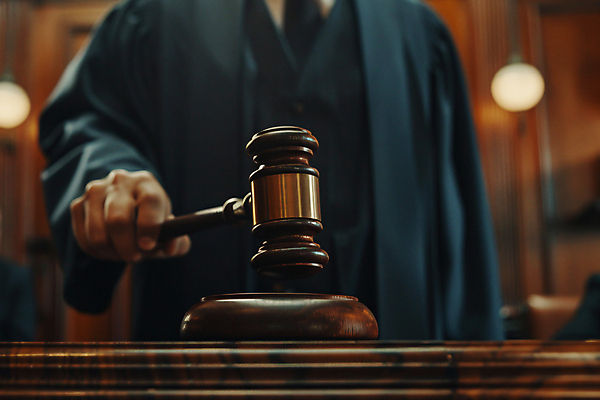 JPG 편집이미지 손 남자 한명 들기 상반신 성인 앞모습 판사 디지털합성 법 의사봉 재판 법관 법원 공평 정의 제헌절 성인남자한명만 법의날 편집실사 AI인물포토 AI콘텐츠 1 뷰포인트 모션 사람 신체부위 법률가 국경일 CG 남자한명만 성인남자만 파일형식 법정기념일 AI포토