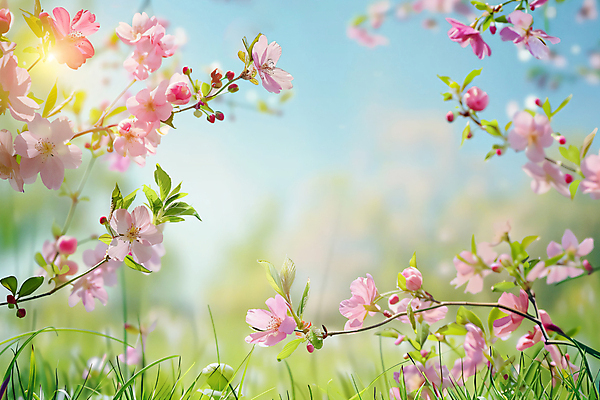 JPG 편집이미지 봄꽃 프레임 사람없음 빛 봄풍경 봄 카피스페이스 편집실사 AI포토 AI콘텐츠 계절 꽃 풍경 공백 CG 파일형식