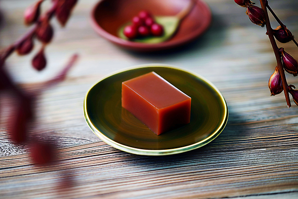 JPG 편집이미지 접시 조각 디저트 사람없음 고급 달콤 디지털합성 양갱 전통과자 편집소스 편집실사 AI포토 AI콘텐츠 식기 음식 컨셉 과자 맛 CG 파일형식