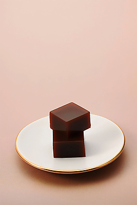 JPG 편집이미지 접시 조각 디저트 사람없음 고급 달콤 디지털합성 양갱 전통과자 편집소스 편집실사 AI포토 AI콘텐츠 식기 음식 컨셉 과자 맛 CG 파일형식