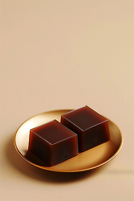 JPG 편집이미지 접시 조각 디저트 사람없음 고급 달콤 디지털합성 양갱 전통과자 편집소스 편집실사 AI포토 AI콘텐츠 식기 음식 컨셉 과자 맛 CG 파일형식