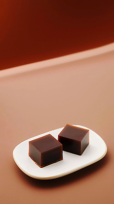 JPG 편집이미지 접시 조각 디저트 사람없음 고급 달콤 디지털합성 양갱 전통과자 편집소스 편집실사 AI포토 AI콘텐츠 식기 음식 컨셉 과자 맛 CG 파일형식