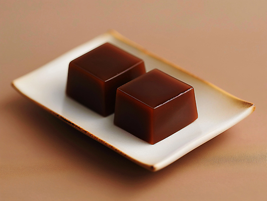 JPG 편집이미지 접시 조각 디저트 사람없음 고급 달콤 디지털합성 양갱 전통과자 편집소스 편집실사 AI포토 AI콘텐츠 식기 음식 컨셉 과자 맛 CG 파일형식