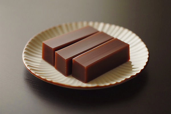 JPG 편집이미지 접시 조각 디저트 사람없음 고급 달콤 디지털합성 양갱 전통과자 편집소스 편집실사 AI포토 AI콘텐츠 식기 음식 컨셉 과자 맛 CG 파일형식