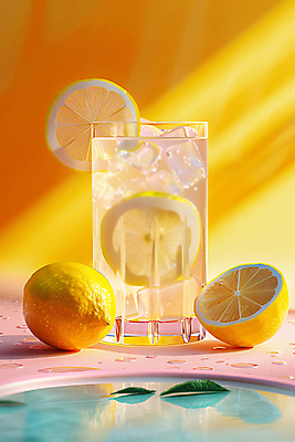 JPG 편집이미지 단면 잔 그림자 사람없음 여름 노란색 얼음 시원함 레몬 레모네이드 디지털합성 상큼 편집소스 편집실사 AI포토 AI콘텐츠 자연요소 식기 계절 컬러 과일 CG 에이드 파일형식