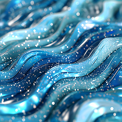 JPG 편집이미지 물결 사람없음 파란색 반짝임 디지털합성 편집소스 편집실사 AI컴퓨터그래픽 AI콘텐츠 컬러 모션 CG 파일형식