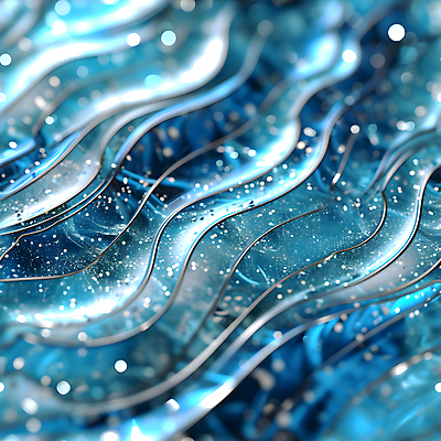 JPG 편집이미지 물결 사람없음 파란색 반짝임 디지털합성 편집소스 편집실사 AI컴퓨터그래픽 AI콘텐츠 컬러 모션 CG 파일형식