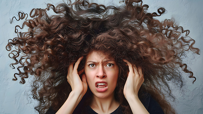 JPG 편집이미지 여자 스트레스 한명 상반신 성인 머리카락 놀람 거친 파마 찡그림 엉킴 디지털합성 머릿결 성인여자한명만 편집소스 편집실사 AI인물포토 AI콘텐츠 1 헤어스타일 감정 표정 사람 머리 CG 여자한명만 성인여자만 파일형식 AI포토