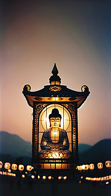 JPG 편집이미지 불교 조명 연꽃 사람없음 빛 고요 연못 야간 디지털합성 부처 편집소스 편집실사 AI포토 AI콘텐츠 자연요소 꽃 종교 CG 파일형식