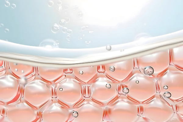 JPG 편집이미지 세포 사람없음 빛 물방울 수분 피부 입체 디지털합성 피부관리 스킨케어 편집소스 피부층 이미지편집 편집실사 AI컴퓨터그래픽 AI콘텐츠 신체부위 뷰티 CG 파일형식