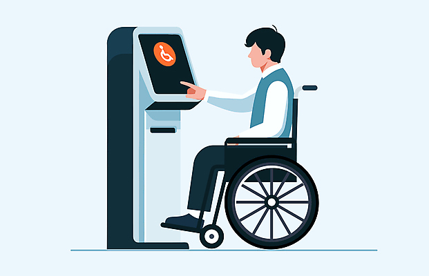 전신 남자 일러스트 기술 한명 성인 터치 장애인 휠체어 장애 키오스크 성인남자한명만 장애인취업 국내일러스트 AI파일 1 비즈니스 사람 남자한명만 성인남자만 파일형식 벡터