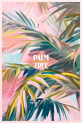 PSD 포스터 분홍색 백그라운드 일러스트 페인팅 열대 타이포그라피 사람없음 여름 야자수 빈티지 야자수잎 트로피컬아트 국내일러스트 나무 문자 계절 컬러 컨셉 잎 그림 파일형식