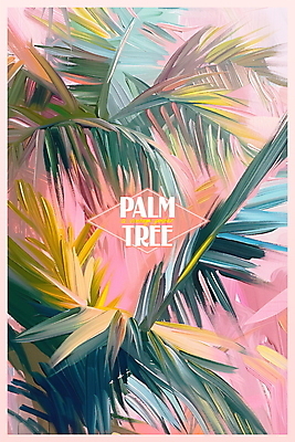 PSD 포스터 분홍색 백그라운드 일러스트 페인팅 열대 타이포그라피 사람없음 여름 야자수 빈티지 야자수잎 트로피컬아트 국내일러스트 나무 문자 계절 컬러 컨셉 잎 그림 파일형식