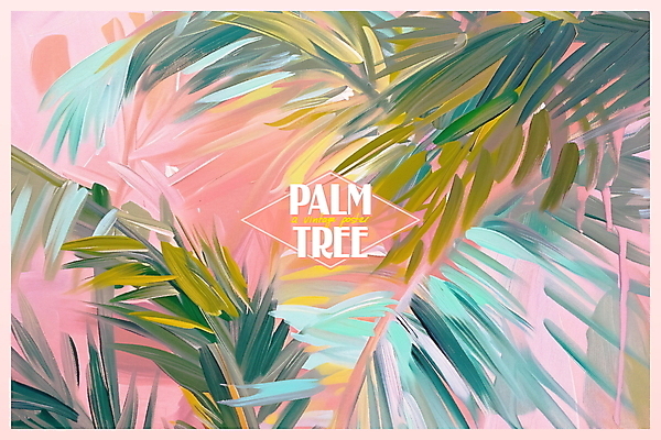 PSD 포스터 분홍색 백그라운드 일러스트 페인팅 열대 타이포그라피 사람없음 여름 야자수 빈티지 야자수잎 트로피컬아트 국내일러스트 나무 문자 계절 컬러 컨셉 잎 그림 파일형식