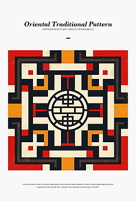 PSD 편집이미지 디자인 패턴 추상 사람없음 빨간색 전통문양 화려 디지털합성 조화 대칭 동양적 편집소스 이미지편집 전통 문양 컬러 컨셉 무늬 파일형식