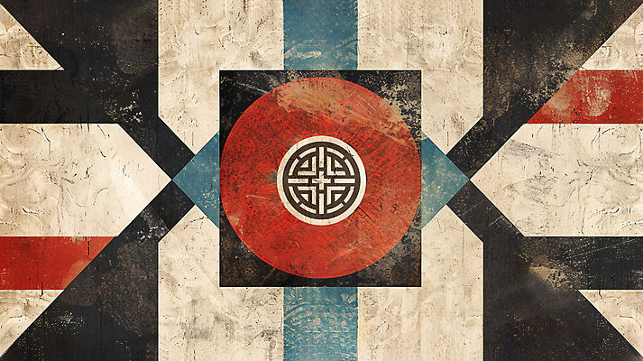 JPG 편집이미지 전통 문양 디자인 패턴 추상 사람없음 빈티지 디지털합성 복고 대칭 동양적 편집소스 편집실사 AI컴퓨터그래픽 AI콘텐츠 컨셉 무늬 CG 파일형식