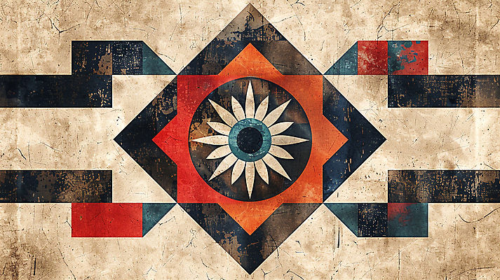 JPG 편집이미지 전통 문양 디자인 패턴 추상 사람없음 빈티지 디지털합성 복고 대칭 동양적 편집소스 편집실사 AI컴퓨터그래픽 AI콘텐츠 컨셉 무늬 CG 파일형식