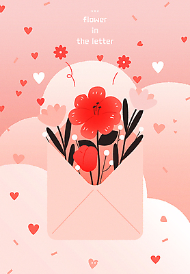 꽃 분홍색 백그라운드 일러스트 사랑 타이포그라피 사람없음 봄 에너지 편지 편지지 열정 국내일러스트 AI파일 카드프레임 식물 문자 계절 감정 컬러 프레임 파일형식 벡터