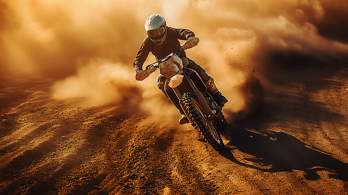 JPG 편집이미지 자연 한명 성인 야외 갈색 바이크 흙 오토바이 헬멧 속도 오프로드 흙먼지 성인한명만 편집실사 AI인물포토 AI콘텐츠 1 육상교통 컬러 사람 보호장비 CG 생태계 먼지 성인만 파일형식 AI포토