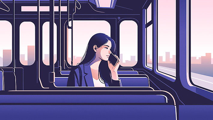 여자 의자 일러스트 휴식 버스 이야기 한명 들기 상반신 성인 일상 스마트폰 보라색 도시 전철 감성 통화 수다 성인여자한명만 국내일러스트 AI파일 1 육상교통 컬러 가구 컨셉 모션 대중교통 대화 사람 라이프 핸드폰 스마트기기 여자한명만 성인여자만 파일형식 벡터