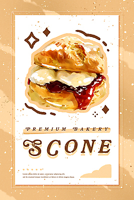 PSD 포스터 일러스트 페인팅 프레임 타이포그라피 사람없음 반짝임 갈색 빈티지 낙서 스콘 유화 국내일러스트 문자 빵 컬러 컨셉 모션 미술 파일형식