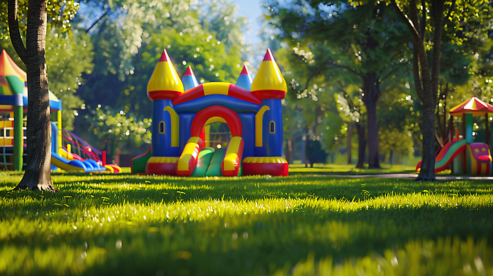 JPG 편집이미지 놀이 안전 잔디 사람없음 성 디지털합성 키즈카페 에어바운스 편집실사 AI포토 AI콘텐츠 식물 건축물 카페 놀이기구 CG 파일형식