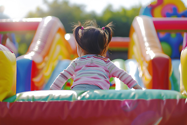 JPG 편집이미지 여자 어린이 놀이 한명 안전 소녀 상반신 뒷모습 놀이터 디지털합성 키즈카페 소녀한명만 에어바운스 편집실사 AI인물포토 AI콘텐츠 1 뷰포인트 사람 카페 놀이기구 CG 여자한명만 소녀만 파일형식 AI포토
