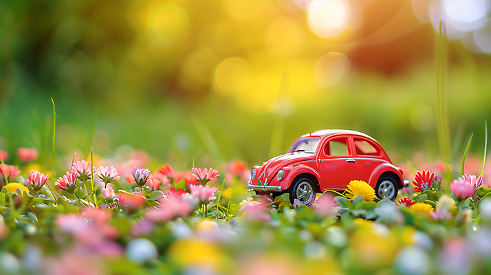 JPG 편집이미지 꽃 행복 여행 자동차 사람없음 아웃포커스 햇빛 봄 미니어처 드라이브 편집실사 AI포토 AI콘텐츠 식물 계절 감정 육상교통 촬영기법 태양 모형 운전 CG 파일형식