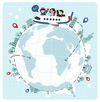 PSD 여자 남자 지구 하늘색 말풍선 일러스트 비행기 성인 세명 손들기 만세 문화재 세계여행 에펠탑 출발 피라미드 경복궁 피사의사탑 자유의여신상 위치 콜로세움 스핑크스 빅벤 성인만 수원화성 국내일러스트 건축물 여행 컨셉 한국건축 항공교통 모션 대중교통 한국 이집트 사람 파란색 세계 미국 이탈리아 궁전 세계문화유산 로마 시계탑 런던 파리 랜드마크 수원 파일형식