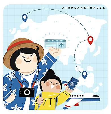 PSD 여자 허리손 지도 가방 일러스트 비행기 들기 성인 두명 파란색 손들기 카메라 세계여행 항공권 밀짚모자 여권 위치 성인여자만 들기름 국내일러스트 모자_잡화 잡화 컬러 여행 포즈 항공교통 모션 대중교통 사람 전자제품 세계 티켓 기름_음식 여자만 성인만 파일형식